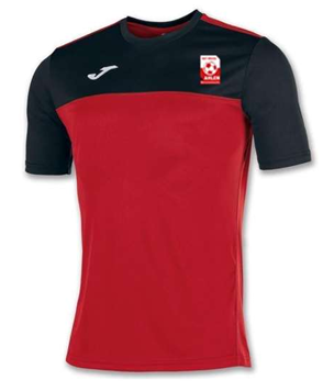 Kurzarmshirt mann Winner rot schwarz